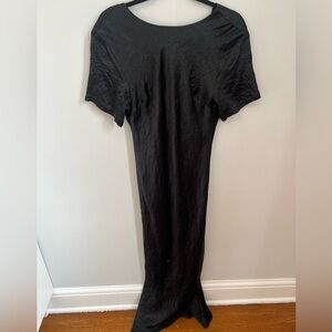 Third Form Black Short-Sleeve Dress